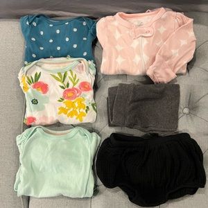 Cloud island 0-3 baby girl clothes